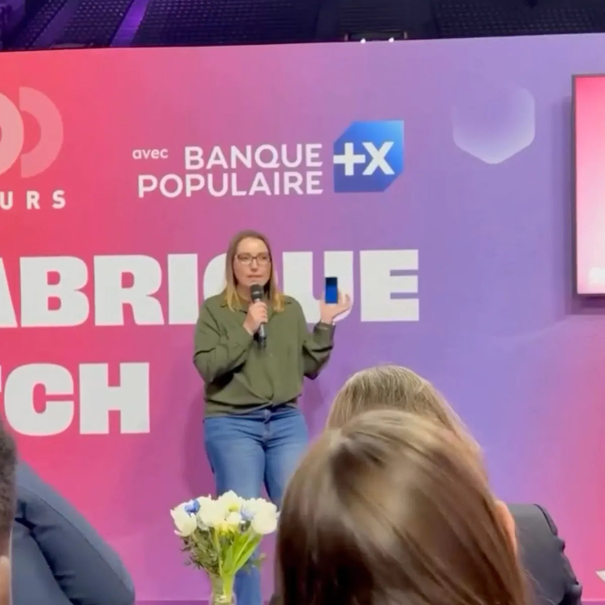 Angélique FILLEAU, fondatrice de Streamy Kids présentant son projet au salon GO Entrepreneurs